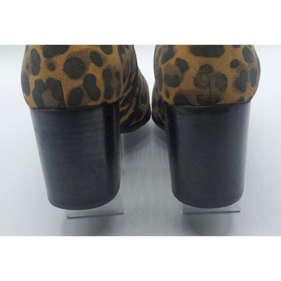 BLONDO Women's Animal Print Leather Wwaterproof Ankle Boots Heels Sz 9.5M - Picture 12 of 15